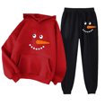 thumbnail image 1 of Puntoco Sudadera con Capucha para Mujer Sudadera con Bolsillo De Manga Larga Conjunto De Sudadera Estampada con Pantalones De Moda para Mujer Puntoco Puntoco-7148, 1 of 2