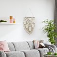 thumbnail image 4 of Tapices de Arte de Pared Hechos a Mano con Borlas Bohemias, DecoracióN de Pared de Macramé Bohemio, Tapiz Elegante, Colgante Tejido a Mano para Decoraciones, 4 of 5