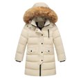 thumbnail image 2 of ATOGUTA Jackets for Girls Winter Warm Thick Hooded Down Coat Down Jacket Padded Overcoat White, Size 2T-12, 2 of 6