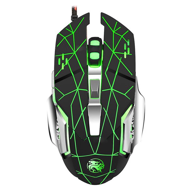 Ratón para juegos con cable, botón mecánico retroiluminado, ratón para ordenador portátil, Usb, Rgb, retroiluminado