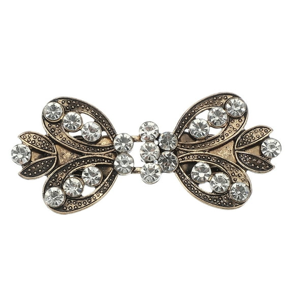 Dress Clips Back Cinch, Retro Sweater Clips Cardigan Clips for Different Women Clothing(5.3x2.4x1.4cm, Dark Gold)