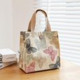 thumbnail image 1 of Bolsa de lona para lonchera, bolsa de gran capacidad para el almuerzo, bolsa para el almuerzo para trabajadores de oficina, bolsa para llevar arroz en la mano, linda momia con bolsa de arroz, 1 of 6