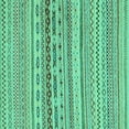 thumbnail image 1 of Ahgly Company Indoor Square Solid Turquoise Blue Modern Area Rugs, 6' Square, 1 of 4