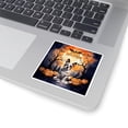 thumbnail image 3 of Mummy Boston Terrier Happy Halloween with Pumpkins Bats Spooky Fun Vinyl Sticker Gentleman Dog Lover Gifts Waterproof Decal Art Decor - 00019, 3 of 5