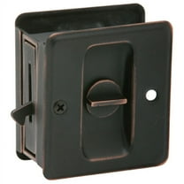 Schlage 991 Solid Brass Privacy Pocket Door Lock - Bronze