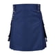 thumbnail image 4 of Hombres Cortos Estilo Falda Color Sólido Snap Sujetador Plisado Casual Kilt con Bolsillos Poliéster Unisex Uso Diario, 4 of 5