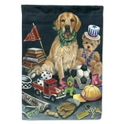 Carolines Treasures PPP3103GF Golden Retriever Toys Flag Garden Size Small multicolor