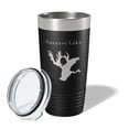 thumbnail image 2 of Success Lake Map Tumbler Travel Mug Insulated Laser Engraved Coffee Cup California 20 oz Black, 2 of 5