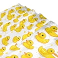 thumbnail image 3 of Yayeee Shower Curtain with Hooks 72"x72" Waterproof Fabric Bathroom Hanging Decor, Yellow Rubber Ducks, 3 of 5