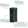 thumbnail image 5 of Pale Blue Lithium Ion Rechargeable C Batteries - 2 Pack, 5 of 5