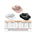 thumbnail image 2 of Frontwalk Ladies Slippers Backless Wedges Wedge&platform Flip Flops Shopping Lightweight Thong Woman Rhinestone White 7, 2 of 4