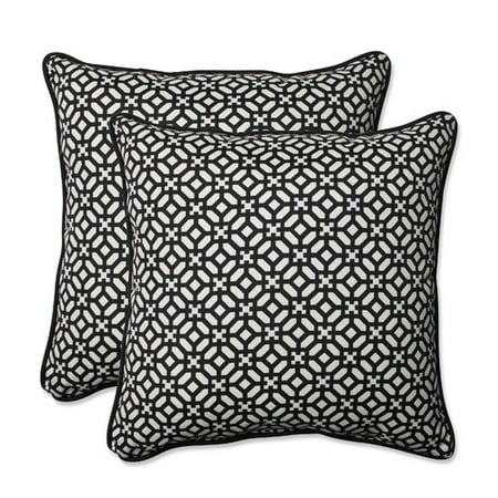UPC 751379593906 product image for Pillow Perfect Outdoor/ Indoor In The Frame Ebony 18.5-inch Throw Pillow (Set of | upcitemdb.com