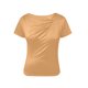 thumbnail image 3 of Camisas de Manga Corta para las Mujeres Casual Color Sólido Plisado Cuello Redondo Blusa, Casual Camisas de Manga Corta para las Mujeres Suaves, 3 of 5
