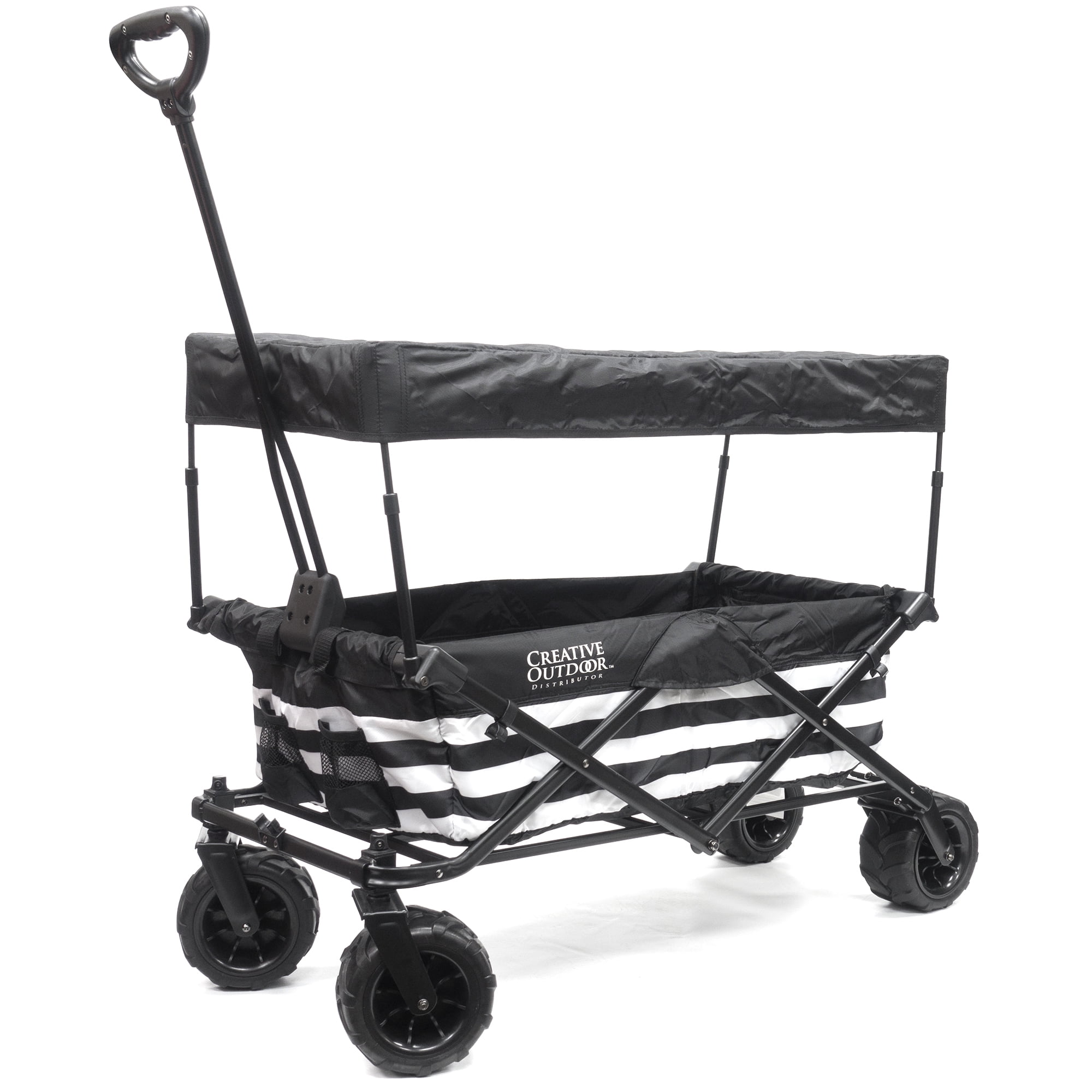 Creative Outdoor Distributor Folding Wagon Cart with Removable Canopy