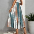 thumbnail image 5 of Weiqiqre Women's Skirts High Waisted Skirt Chiffon Boho Printed Vintage Pockets Swing A-Line Long Skirts, 5 of 5