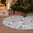 thumbnail image 6 of Lsque Santa with Gifts Print Christmas Tree Skirt, Tree Skirt with Ties or Velcro, Perfect for Holiday Decorations, Halloween, and New Year-48", 6 of 7