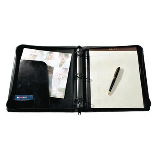 Teacher's Aid Legal Size Zipper Binder, Black