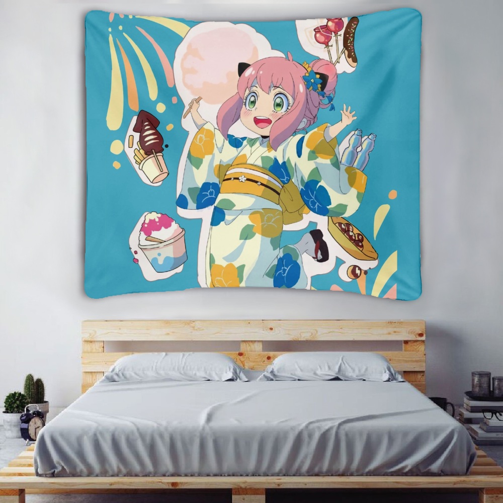 SPY×FAMILY Anime Tapestry Wall Tapestry Anya Twilight Yor Custom