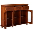 thumbnail image 5 of Room Designs Console Table Walnut Traditional Rectangle, 5 of 5