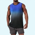 thumbnail image 2 of KPOPLK Mens Sleeveless Workout Tank Tops Quick Dry Athletic Muscle Tee Shirts Undershirts for Gym Running Size L,Blue, 2 of 8