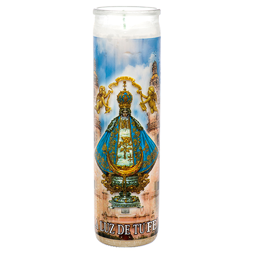 Veladora Religious Candle San Juan De Los Lagos Wholesale, (12 Pack