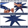 thumbnail image 3 of Globos de foil estrella azul marino Wrbin, 8 piezas, 27/22", 3 of 7