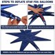 thumbnail image 3 of Globos de foil estrella azul marino Wrbin, 8 piezas, 27/22", 3 of 7