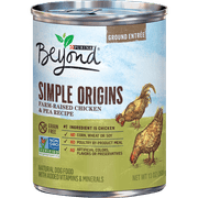 Purina Beyond Grain Free, Natural Pate Wet Dog Food, Simple Origins Farm Raised Chicken & Pea Recipe, 13 oz. Can