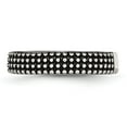 thumbnail image 3 of Auriga Fine Jewelry Stainless Steel Polished and Antiqued 5 mm Band for Women Size 7, 3 of 6