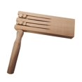 thumbnail image 3 of Instrumento de trinquete de doble fila, juguete de madera para hacer ruido, percusión manual tradicional, juguete educativo, caja de resonancia para, 3 of 8