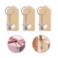 thumbnail image 2 of Yoetaun 30Pieces Angel Keychain Favor Angel Pendant Keychain Christening Gift Keyring with Thank You Kraft Pendant Bag for Kids Silver, 2 of 5