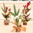 thumbnail image 2 of sweethay Árbol de Navidad Suministros festivos Adorno de escritorio Artesanía multipropósito Decoraciones para el hogar Dulce regalo Árboles de Kits de decoración para fiestas Rojo sweethay HA070077-03, 2 of 6