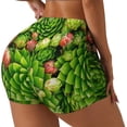 thumbnail image 2 of Fotbe Cactus And Succulents Seamless Shorts, Womens Workout Shorts High Waist Stretch Booty Short for Gym/Yoga/Running/Biking-X-Large, 2 of 9