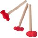 thumbnail image 2 of 3pcs Wooden Hammer Toys Simulation Hammers Maintenance Tools for Kids Children, 2 of 3
