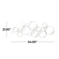 thumbnail image 4 of CosmoLiving by Cosmopolitan 54" x 21" Gold Bubble Cluster Wall Mirror, 4 of 13