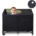 thumbnail image 2 of Crib Blackout Cover- Travel Crib Cover, Breathable Baby Netting Cover/Tent for Indoor or Outdoor Portable Stretchy Blackout Tent, Net Curtains, 2 of 5