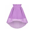 thumbnail image 5 of Girls Dress Purple Swiss Dot Hi-lo Halter Chiffon Wedding Party Carnival 7 Years, 5 of 6