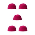 thumbnail image 2 of Qarigey Gorro Gran textura Cómodo Mantener caliente Gorro de lana Multiusos Invierno Transpirable Refrigeración Calavera Gorras Rosa Rojo Rosa roja 5piezas, 2 of 6