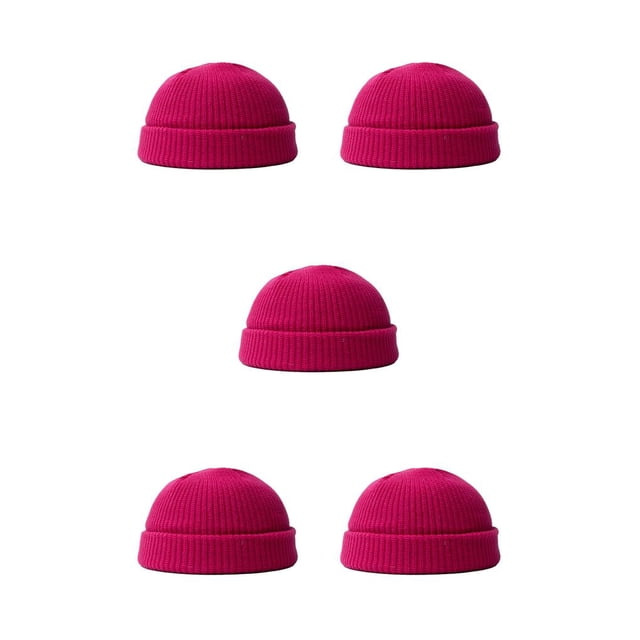 Gorro polar Sonducket Cómodo Servicio prolongado Accesorios de ciclismo multipropósito Refrigeración de invierno Rosa roja 5piezas