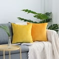 thumbnail image 6 of Cterwk Velvet Throw Pillow Covers Decorative Square Pillowcase Soft Solid Cushion Case for Sofa Bedroom Couch Car, 16 x 16inch, 6 of 6