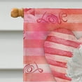 thumbnail image 3 of White Standard Poodle Love Flag Canvas House Size, 3 of 4