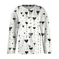 thumbnail image 5 of Women's Plus Size Heart Pattern Sweaters Y2K Button Down Long Sleeve Knit Outerwear Cardigan Spring Valentine's Day Tops, 5 of 6