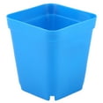 thumbnail image 2 of Dekaim Flower Pot,20pcs Mini Modern Succulent Plant Pots Small plastic Containers, Scrub square Pots(Navy), 2 of 8