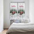 thumbnail image 4 of Red Truck Christmas Kitchen Curtain 2 Panels Curtains 63 Inch Length, Xmas Tree Snowflake Curtains Rod Pocket Curtains Window Drapes Treatment Window Cafe Curtains, 4 of 5
