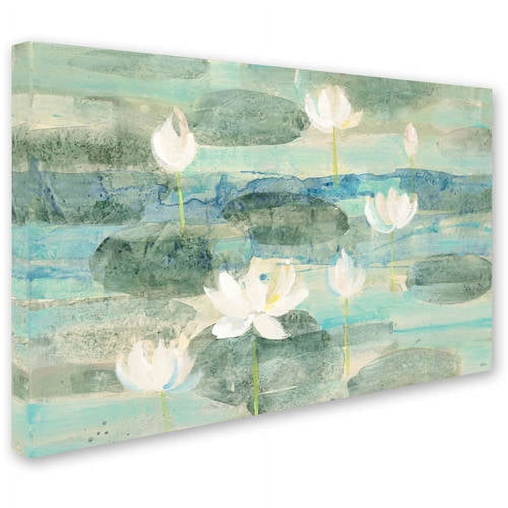 Trademark Fine Art "Water Lilies Bright" Canvas Art by Albena Hristova