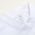thumbnail image 5 of Chef Shirt Men Hotel Restaurant Work Shirt Uniform Unisex Chef Jacket Long Sleeve Kitchen with Distinctive Red Buttons for Hotel Restaurant Staff,White,M, 5 of 7