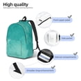thumbnail image 4 of Naloa Teal Turquoise1 Canvas Backpack for Men Women Rucksack Casual Travel Daypack College Tote Satchel Bookbag for Teens-Medium, 4 of 7