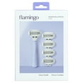 Flamingo Women's Razor Value Pack 1 Lilac Razor Handle + 5 Razor Blade