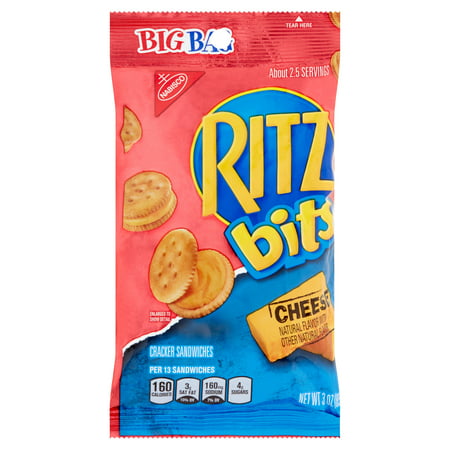 Nabisco Ritz Bits Cheese Cracker Sandwiches, 3 oz - Walmart.com