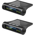 thumbnail image 1 of 2 relojes digitales solares para automóvil con pantalla LCD de hora, fecha y temperatura para decoración personal de habitaciones al aire libre A, 1 of 5